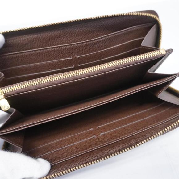 LOUIS VUITTON Long Wallet Damier Zippy N60015 Ebene Men's Women's - Picture 4 of 10